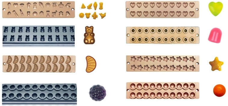 various-gummy-molds